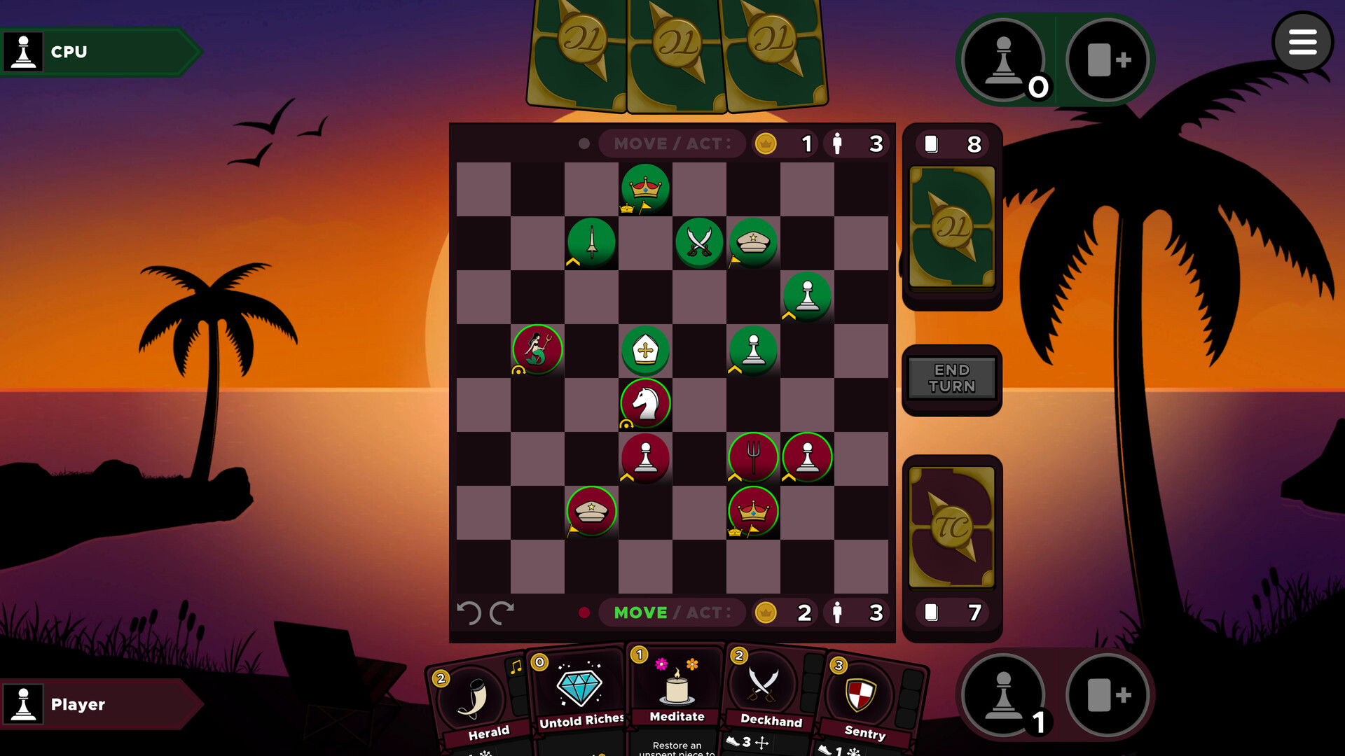 Top Check: A Chess Card Game скриншоты