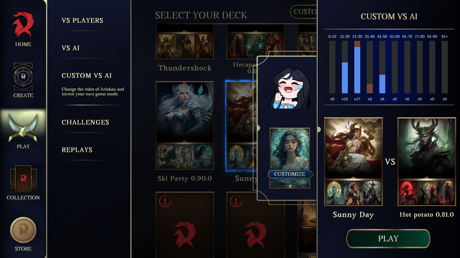 Ariokan - create your cards, break the Meta