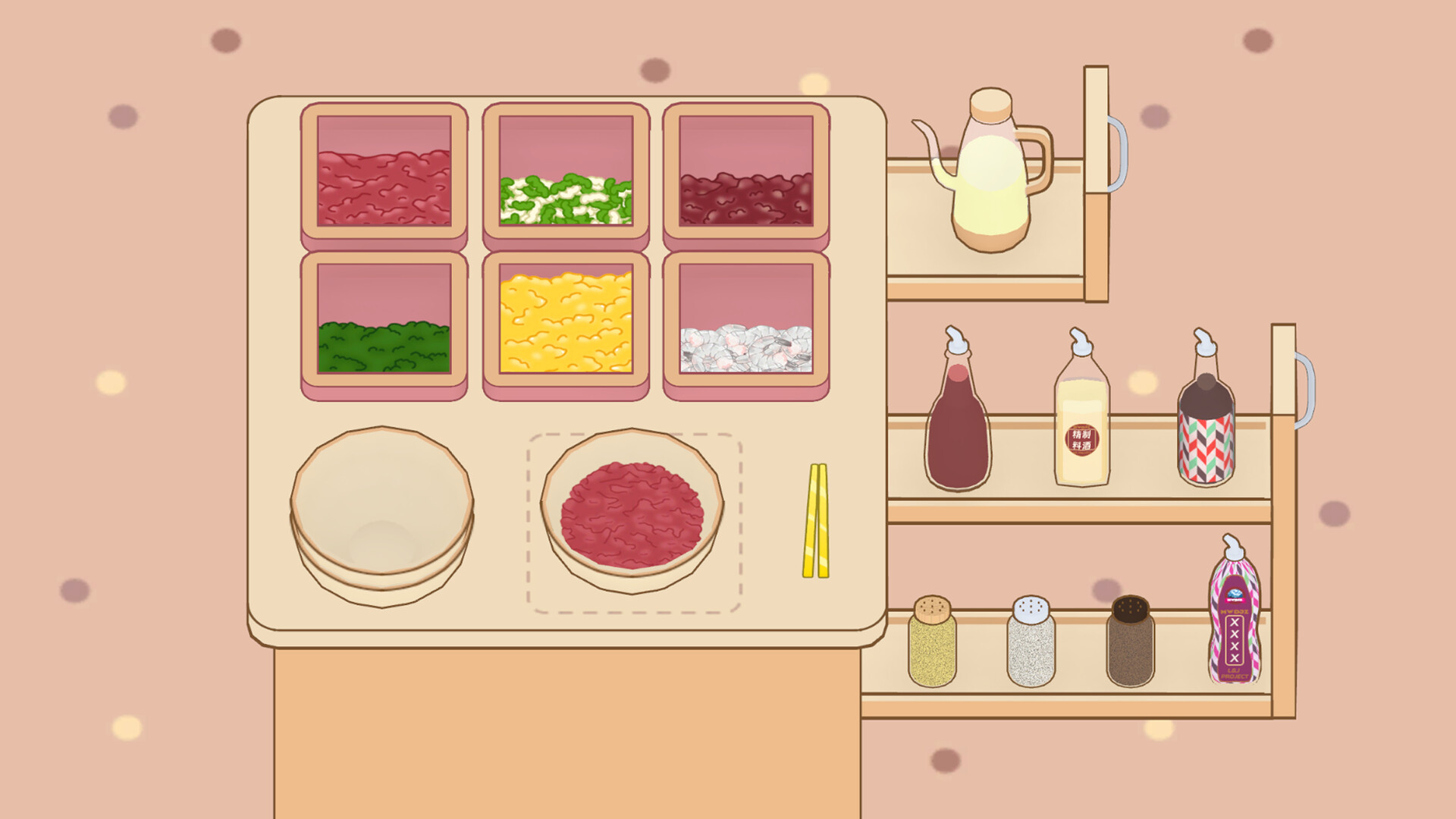 Jiaozi & Shopkeeper