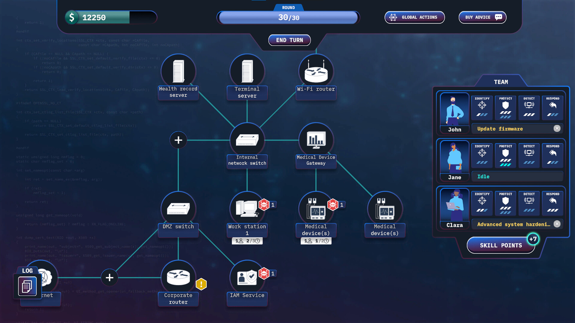 RxB - Cyber security management game