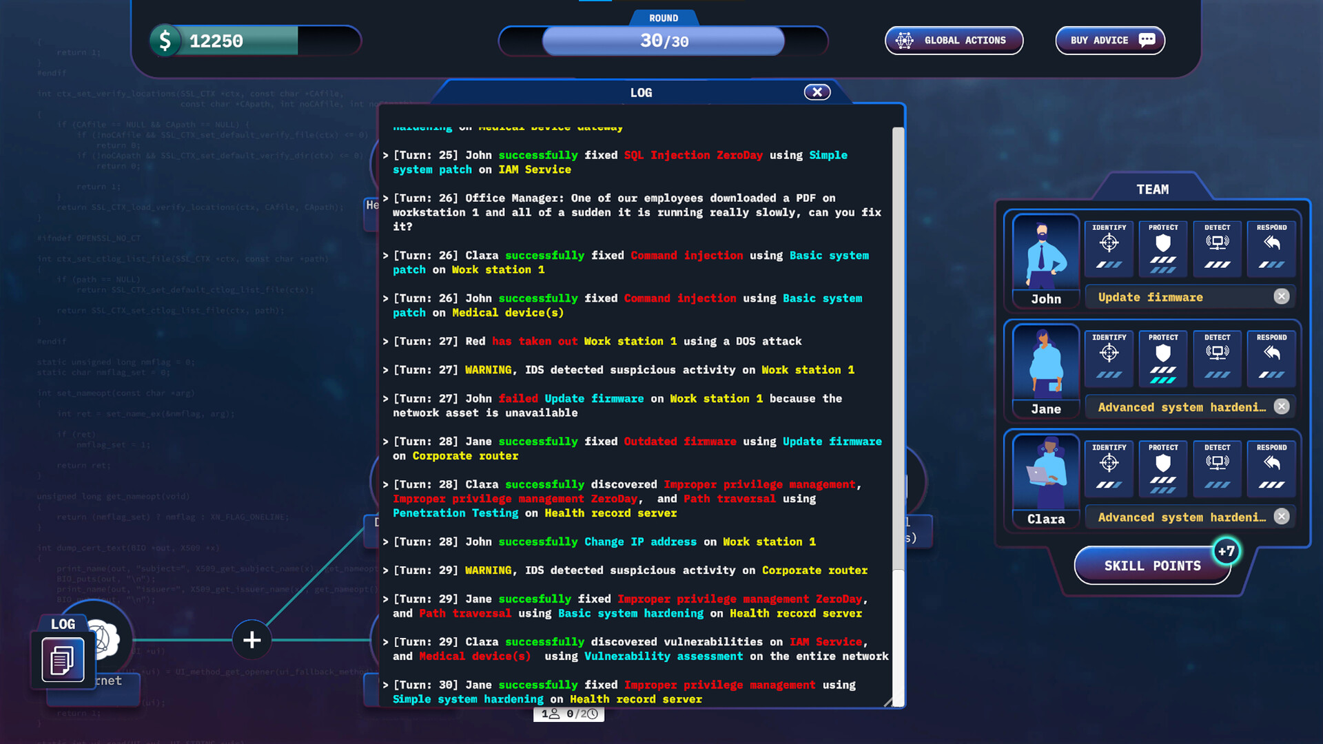 RxB - Cyber security management game