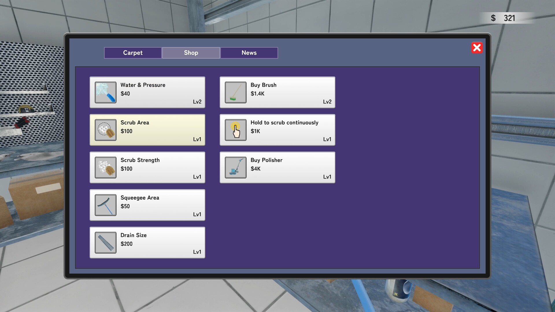 Carpet Cleaning Simulator