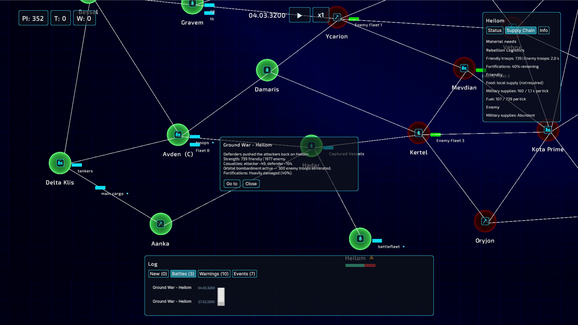 Space Fleet Logistics