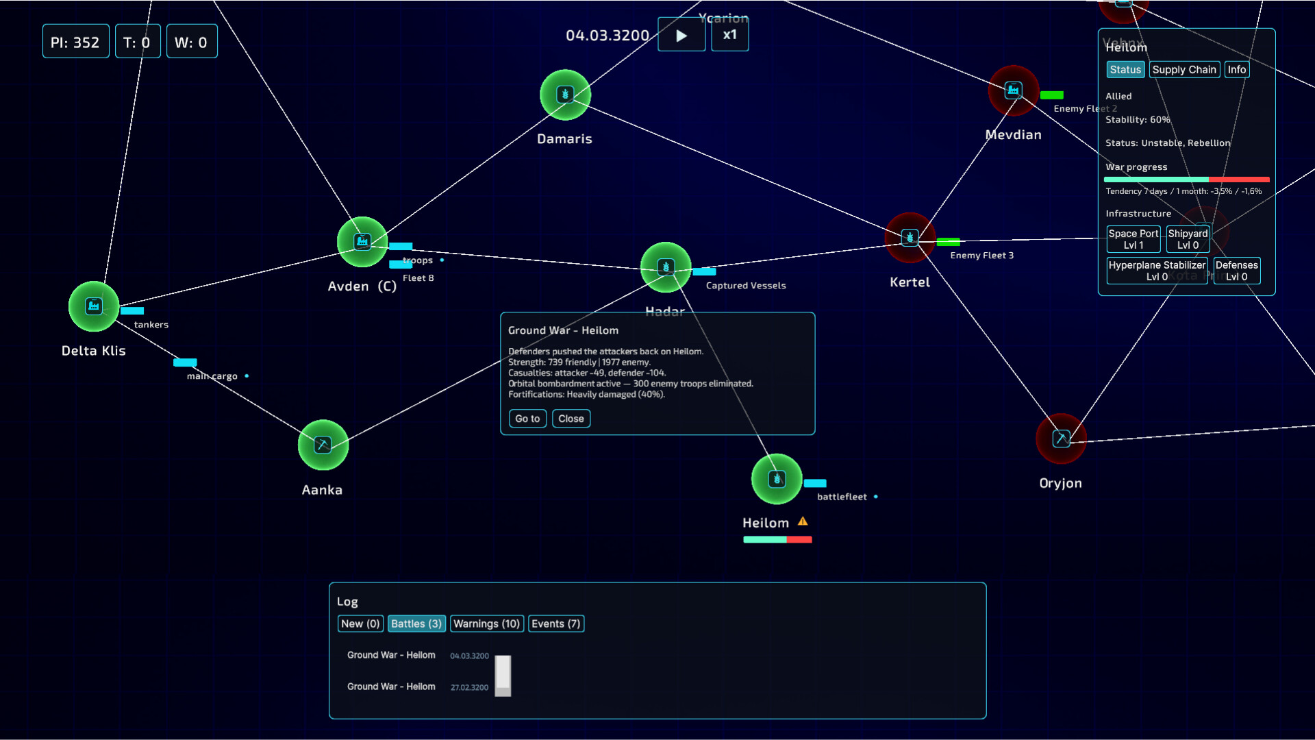 Space Fleet Logistics