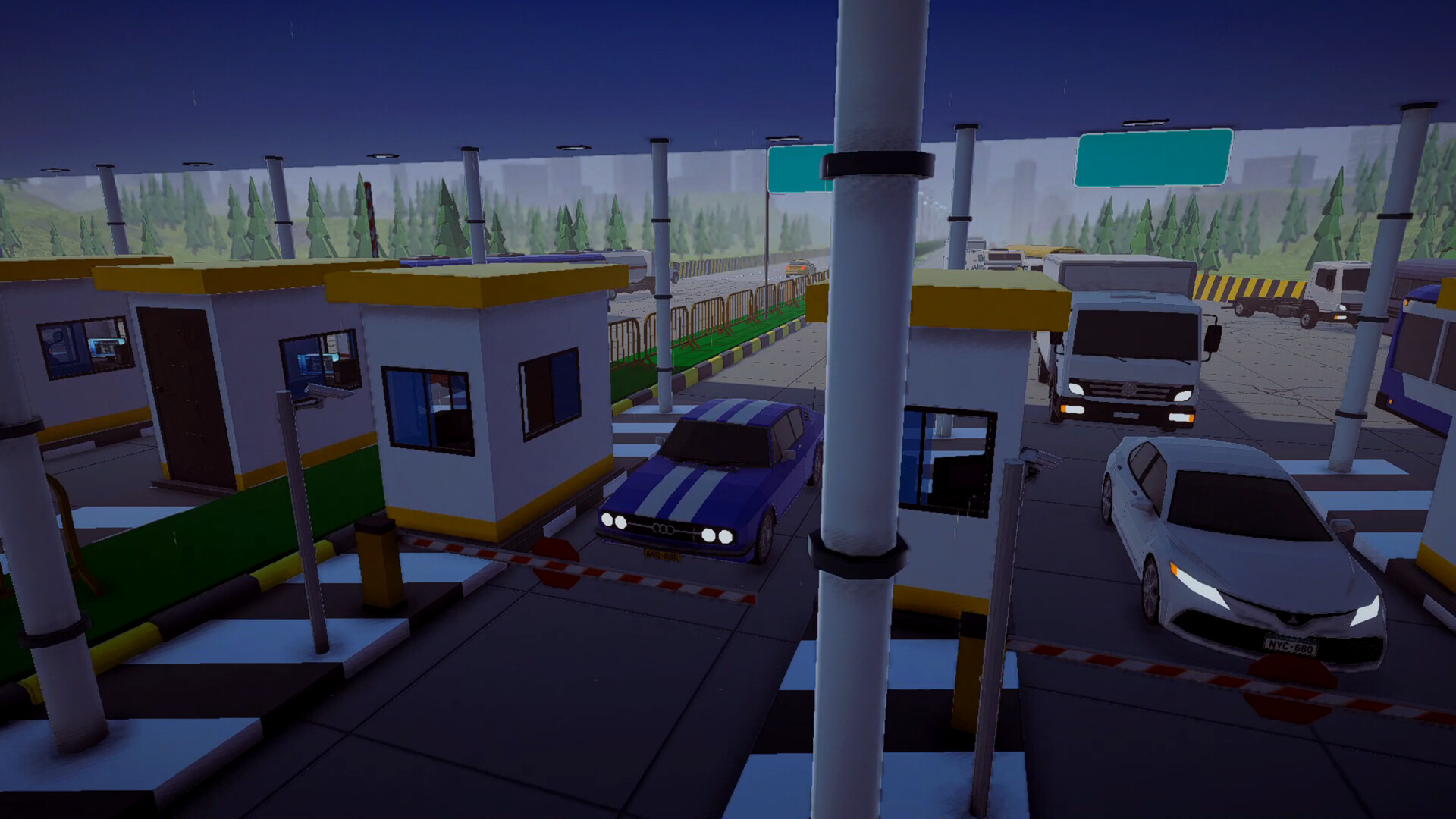 Toll Plaza Simulator