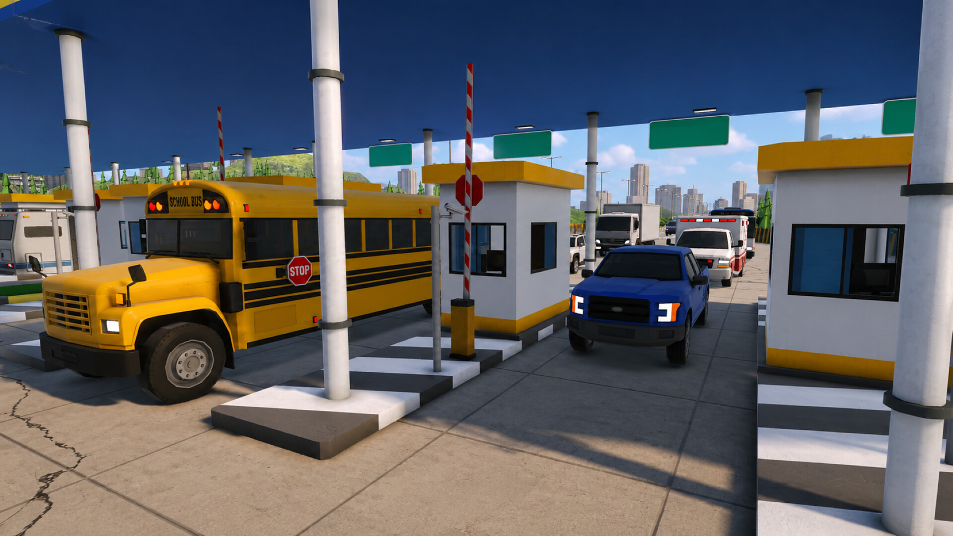 Toll Plaza Simulator