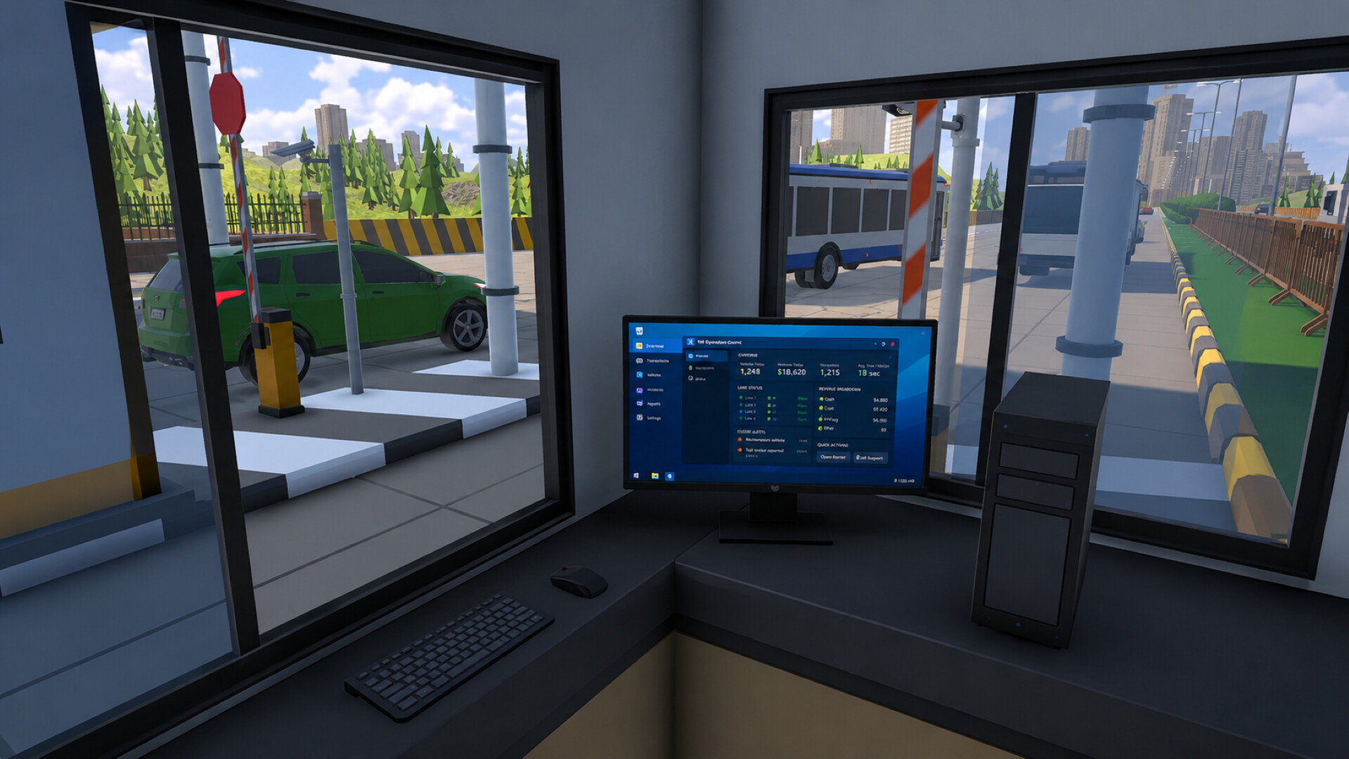 Toll Plaza Simulator