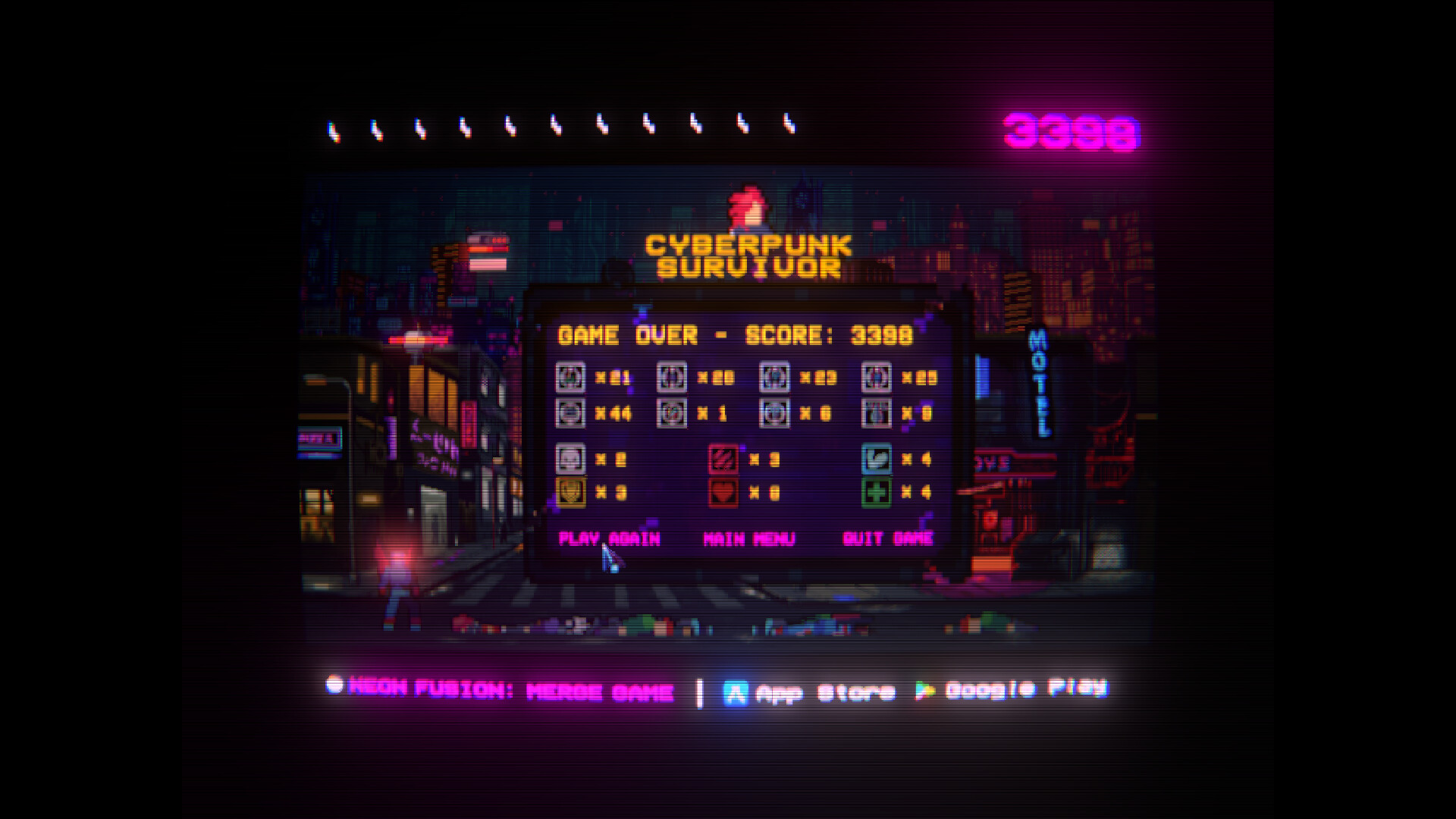 Cyberpunk Survivor скриншоты