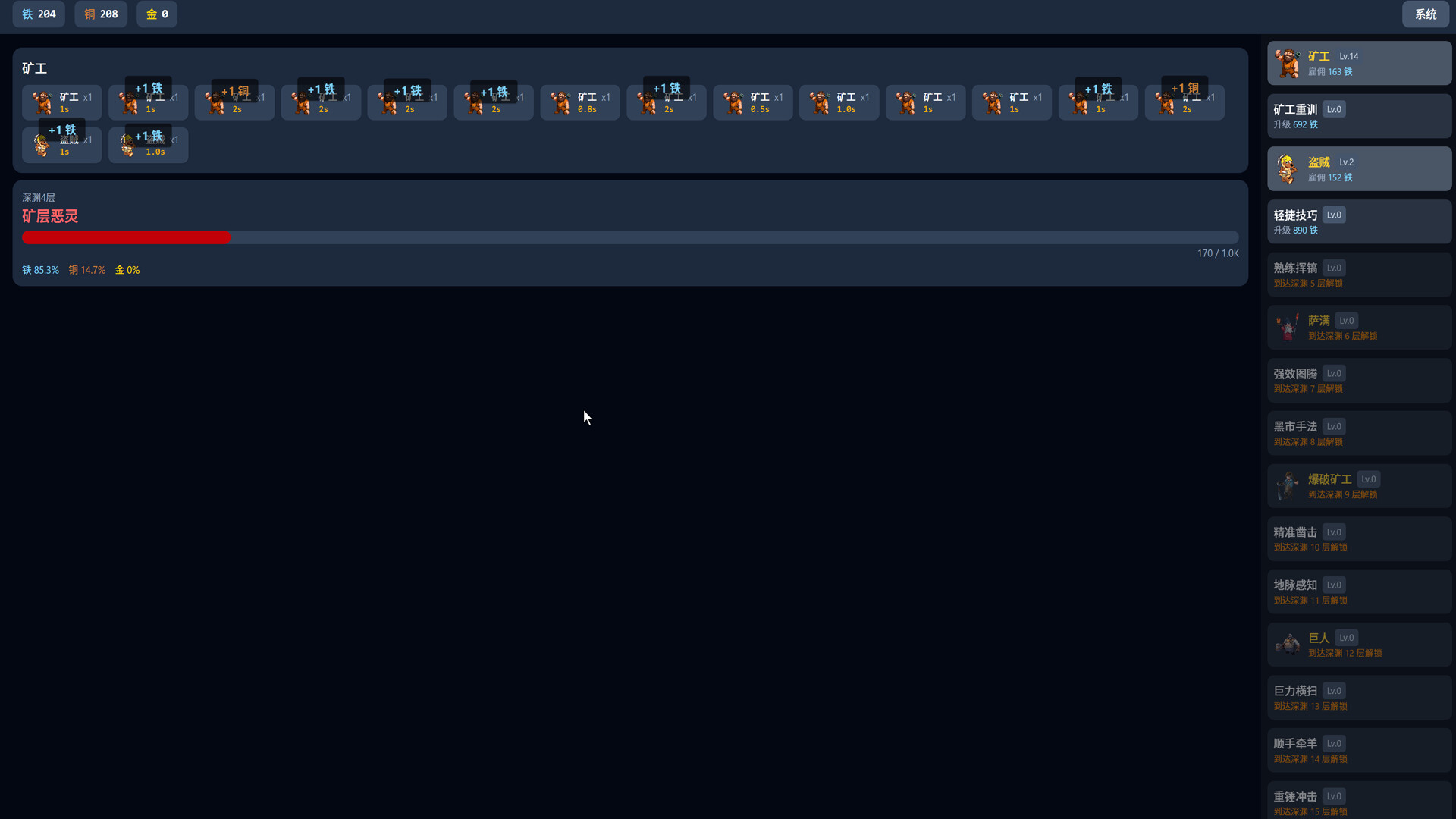 Idle Abyss Miner