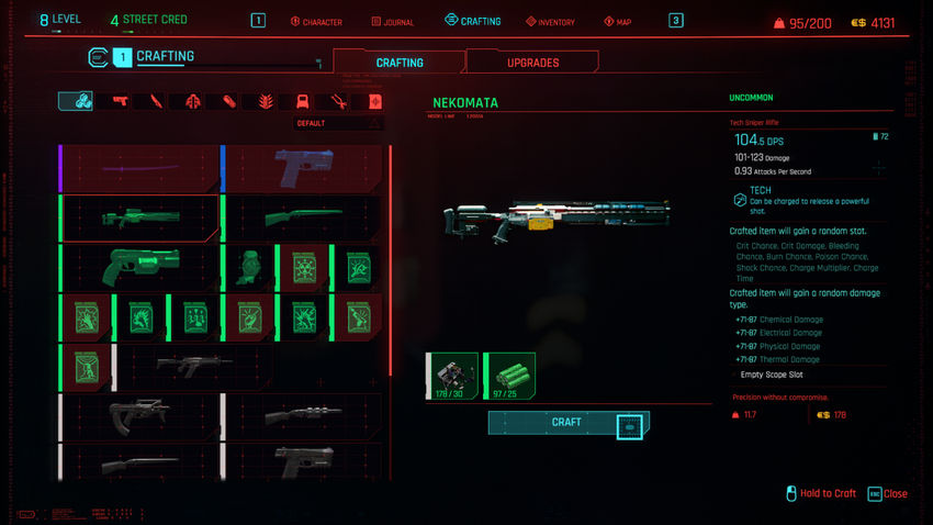 чит на деньги и опыт Cyberpunk 2077