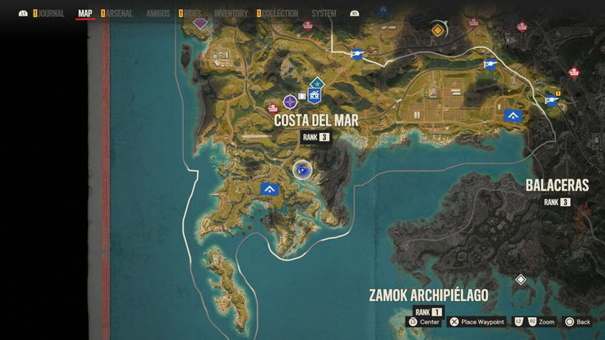 петухи Far Cry 6 на карте