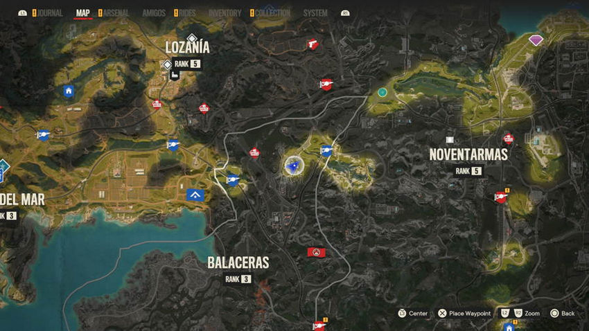 петухи Far Cry 6 на карте