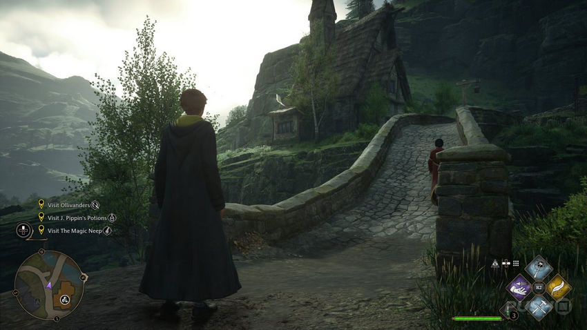 страницы полевого руководства Hogwarts Legacy в Хогсмиде