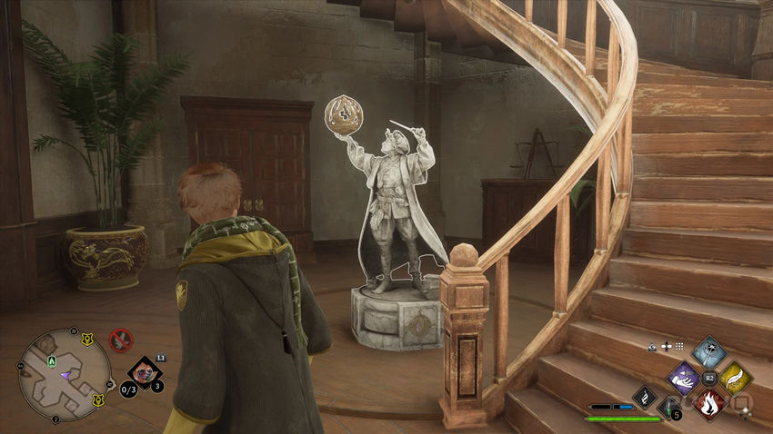 страницы полевого руководства Hogwarts Legacy Левиозо