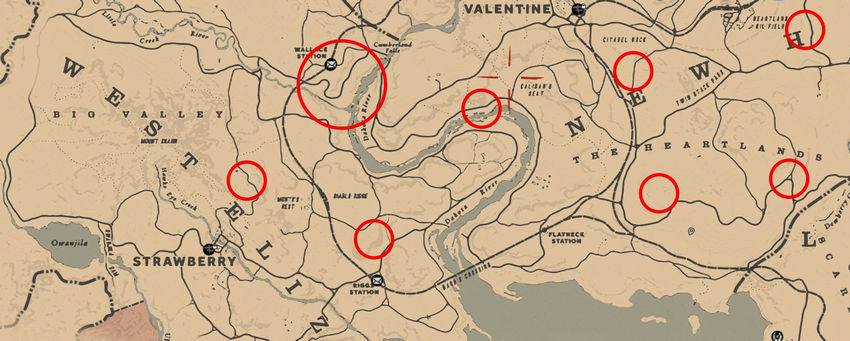 карта сокровищ Red Dead Redemption 2