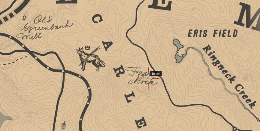 карта сокровищ Red Dead Redemption 2