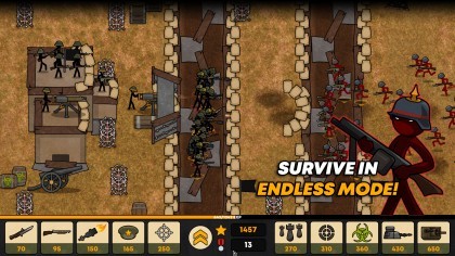 Stickman Trenches игра