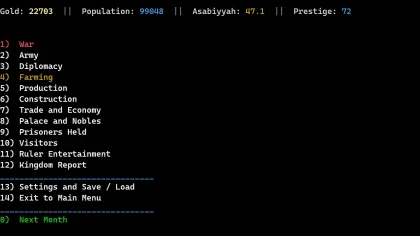 Khaldun: Text Based Strategy скриншоты